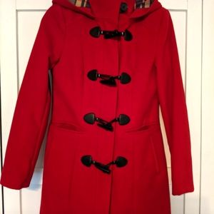 Tommy Hilfiger Wool Blend Hooded Coat XS